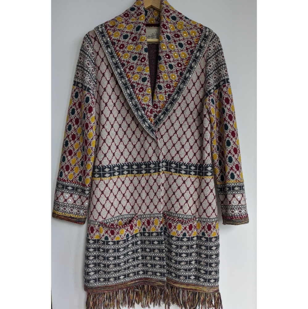 Anthropologie Statement Sweater Coat